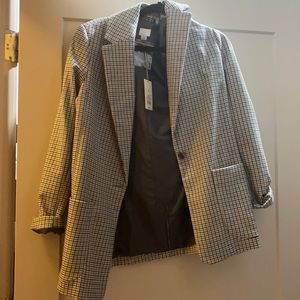 Great anine bing dupe. XS target blue and green plaid blazer.